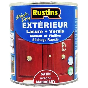 Rustins - Extérieur lasure + Vernis pour bois - séchage rapide - Acajo... pas cher