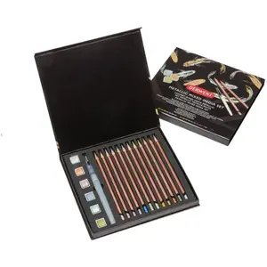 Derwent - Set de Peintures Aquarelles & Crayons de Couleur Metallic, M...