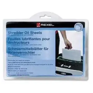 Pack de 20 feuilles prélubrifiées - destructeur de documents - Rexel