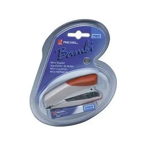 Comparateur de prix : Merkloos / Sans marque Rexel - Agrafeuse de poche Bambi, couleurs assorties
