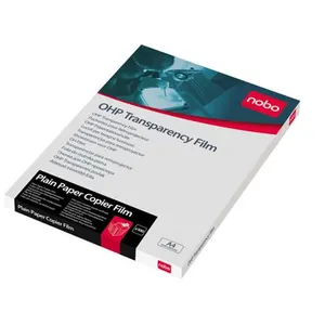 ACCO Brands Nobo Transparency Film A4 - Enduit - transparent - A4 (210 x 297 mm) 100 feuille(s) film transparentVendu parfnac