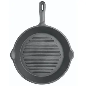 Kitchencraft KITCHEN CRAFT CLEARVIEW POÊLE À GRILLER FONTE 24 CM pas cher