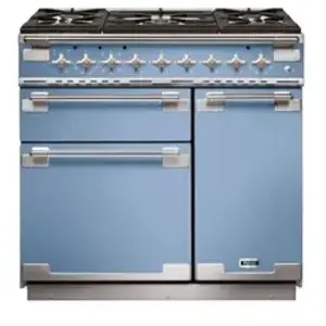 Comparateur de prix : Piano de cuisson gaz FALCON ELISE 90 DF BLEU DE CHINE