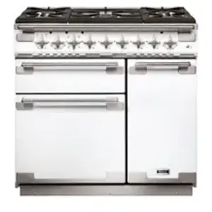 Comparateur de prix : Piano de cuisson gaz FALCON ELISE90 MIXT BLANC