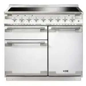 Piano de cuisson induction FALCON ELISE 100 BLANC NICKEL BROSSÉ pas cher
