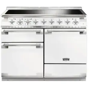 Piano de cuisson induction FALCON ELISE 110 BLANC NICKEL BROSSÉ pas cher