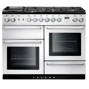 Comparateur de prix : Piano de cuisson mixte FALCON NEXUS 110 BLANC CHROME SATINÉ