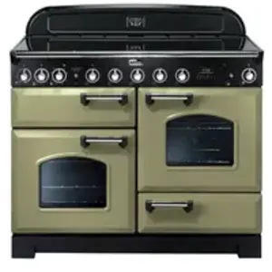 Piano de cuisson induction FALCON CLASSIC DELUXE 110 VERT OLIVE CHROME pas cher
