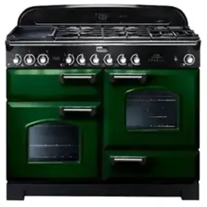 Piano de cuisson mixte FALCON CLASSIC DELUXE 110 VERT ANGLAIS CHROME pas cher