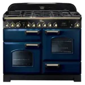 Piano de cuisson mixte FALCON CLASSIC DELUXE 110 BLEU ROI LAITON pas cher
