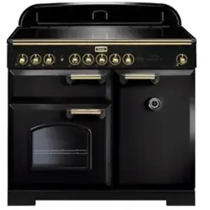 Piano de cuisson induction FALCON CLASSIC DELUXE 100 NOIR LAITON pas cher