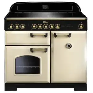 Piano de cuisson induction FALCON CLASSIC DELUXE 100 CREME LAITON pas cher