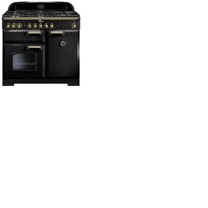 Piano de cuisson gaz FALCON CLASSIC DELUXE 100 NOIR/LAITON pas cher