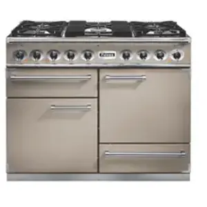 Comparateur de prix : Piano de cuisson gaz FALCON Semi Pro DELUXE 110 FAUVE NICKEL BROSSÉ