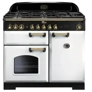 Piano de cuisson gaz FALCON CLASSIC DELUXE 100 BLANC LAITON pas cher
