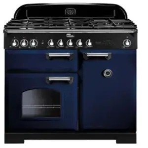 Piano de cuisson gaz FALCON CLASSIC DELUXE 100 BLEU ROI CHROME pas cher