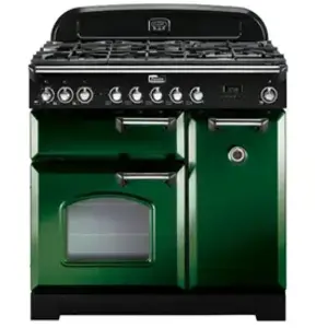 Piano de cuisson gaz FALCON CLASSIC DELUXE 90 VERT ANGLAIS CHROME pas cher