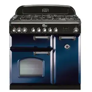 Piano de cuisson gaz FALCON CLASSIC DELUXE 90 BLEU ROI CHROME pas cher