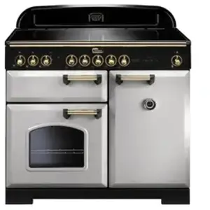 Piano de cuisson induction FALCON CLASSIC DELUXE 100 GRIS PERLE LAITON pas cher