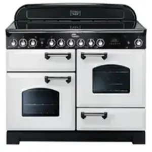 Piano de cuisson vitrocéramique FALCON CLASSIC DELUXE 110 BLANC CHROME pas cher