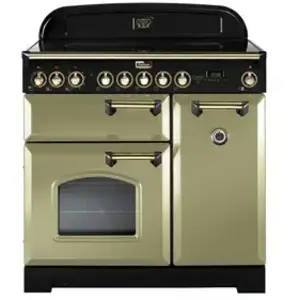 Piano de cuisson induction FALCON CLASSIC DELUXE 90 VERT OLIVE LAITON pas cher