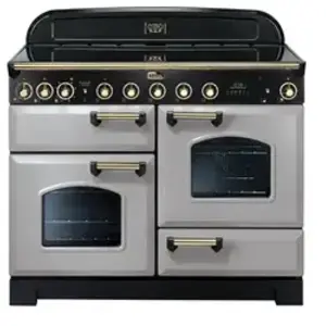 Piano de cuisson induction FALCON CLASSIC DELUXE 110 GRIS PERLE LAITON pas cher