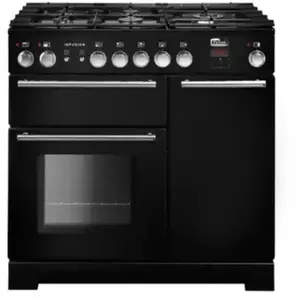 Piano Mixte Falcon Inf90dfbl/-eu Noir Chrome pas cher