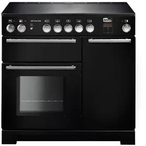 FALCON Piano de cuisson 90 cm induction Infusion noir - INF90EIBL/-EU pas cher