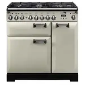 Piano de cuisson gaz FALCON DELUXE TAB GAZ 90 CM IVOIRE CHROME pas cher