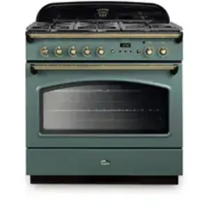 Comparateur de prix : Piano De Cuisson Mixte Falcon Clas90fxdfmg/b-eu Vert Mineral Mat Laiton