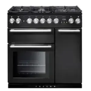 Comparateur de prix : Piano de cuisson gaz FALCON NEXUS 90 CHARBON Mat satiné CHROME