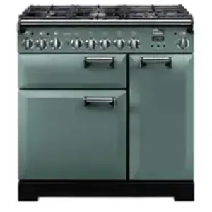 Piano de cuisson gaz FALCON DELUXE TAB GAZ 90 CM VERT MINERAL MAT CH pas cher