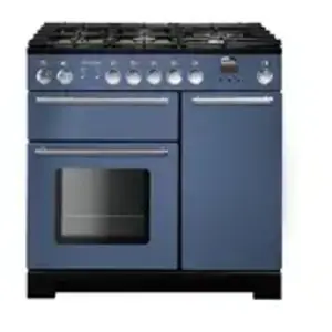 Piano de cuisson gaz FALCON INFUSION 90 ROCHE BLEUE CHROME pas cher