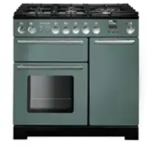 Piano de cuisson gaz FALCON INFUSION 90 VERT MINERAL MAT CHROME pas cher