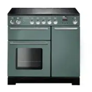 Piano de cuisson induction FALCON INFUSION 90 VERT MINERAL MAT CHROME pas cher