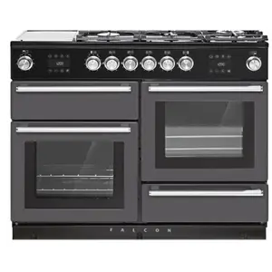 Piano de cuisson mixte FALCON NEXUS STEAM 110 CM GRIS ARDOISE /CHROME pas cher