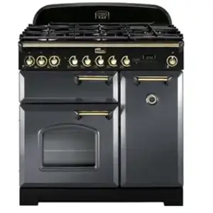 Cuisinière FALCON Classic Deluxe 90 Ardoise/laiton - CDL90DFSL/BEU pas cher