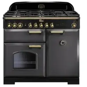 Piano de cuisson gaz FALCON CLASSIC DELUXE 100 ARDOISE LAITON pas cher