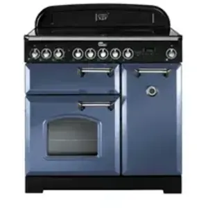 Piano de cuisson induction FALCON CLASSIC DELUXE 90 ROCHE BLEUE CHROME pas cher