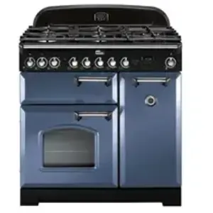 Piano de cuisson gaz FALCON CLASSIC DELUXE 90 ROCHE BLEUE CHROME pas cher