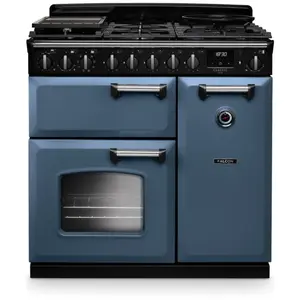 Piano de cuisson gaz FALCON NGC TAB GAZ 90 CM ROCHE BLEUE CHROME pas cher
