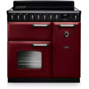 Piano de cuisson induction FALCON NGC TAB IND 90 CM BORDEAUX CHROME pas cher