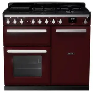 Piano Induction Falcon Estel Deluxe Esdl90eipbor/cm-e1 Bordeaux Chrome pas cher