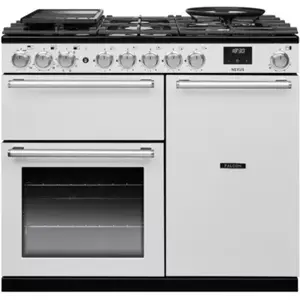 Piano de cuisson gaz FALCON NEXUS NGC TAB GAZ 100 CM BLANC CHROME pas cher