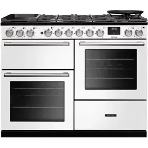 Piano de cuisson mixte FALCON NEXUS NGC OC TAB GAZ 110 CM BLANC CHROM pas cher