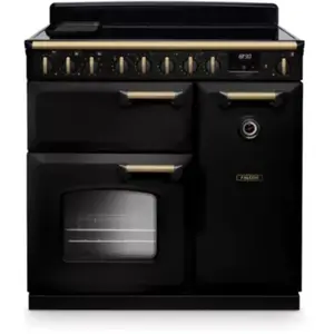 Piano de cuisson induction FALCON NGC TAB IND 90 CM NOIR LAITON ANTIQU... pas cher