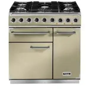 Comparateur de prix : Cuisinière FALCON Semi Pro DELUXE 900 Mixte Crème/Chrome - F900DXDFCR/CM-EU