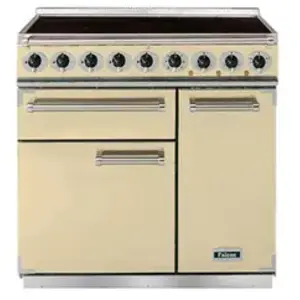 Piano de cuisson induction FALCON Semi Pro DELUXE 90 CREME CHROME pas cher