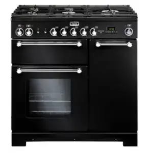 Comparateur de prix : Piano De Cuisson Mixte Falcon Kitchener Kch90dfbl/c-eu Noir Chrome