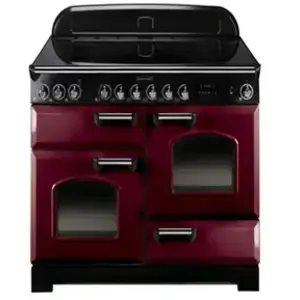 Piano de cuisson FALCON CDL90ECCY/B Vitro 90 rouge pas cher